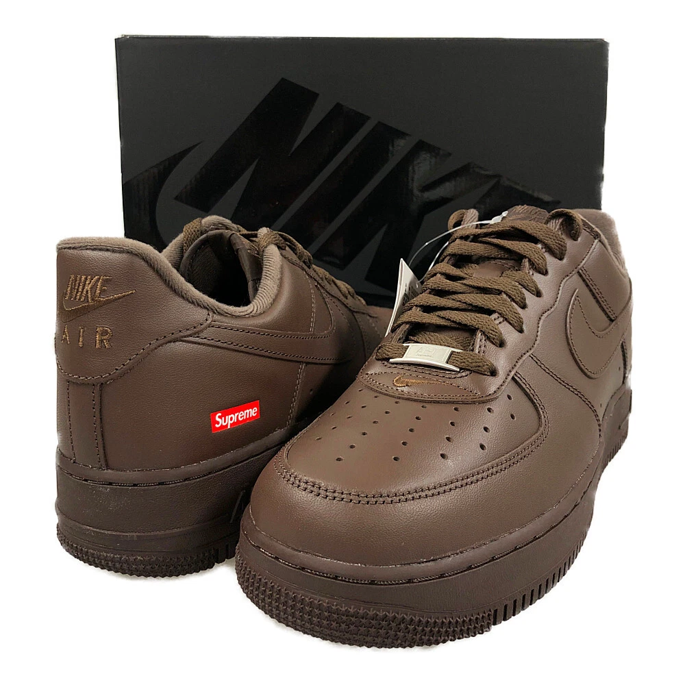 SUPREME CU9225 100 AIR FORCE 1 LOW SP chaussures Air Force marron US10 authentique /32542