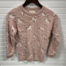 Emma  Elsa Girls Size 14 Pink Unicorn Sweater Long Sleeve New w/defect