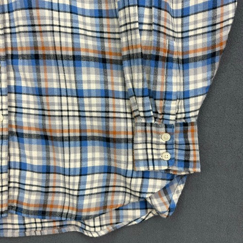 Camisa Levi's vintage para hombre pequeña a cuadros manga larga franela cambray 100 % algodón - Imagen 2 de 12