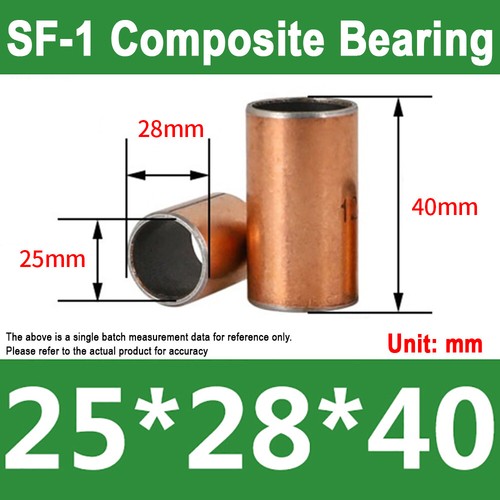 SF-1 ID 3mm to 55mm Self Lubricating Composite Bearing Bushing Sleeve Brand New - Bild 169 von 258