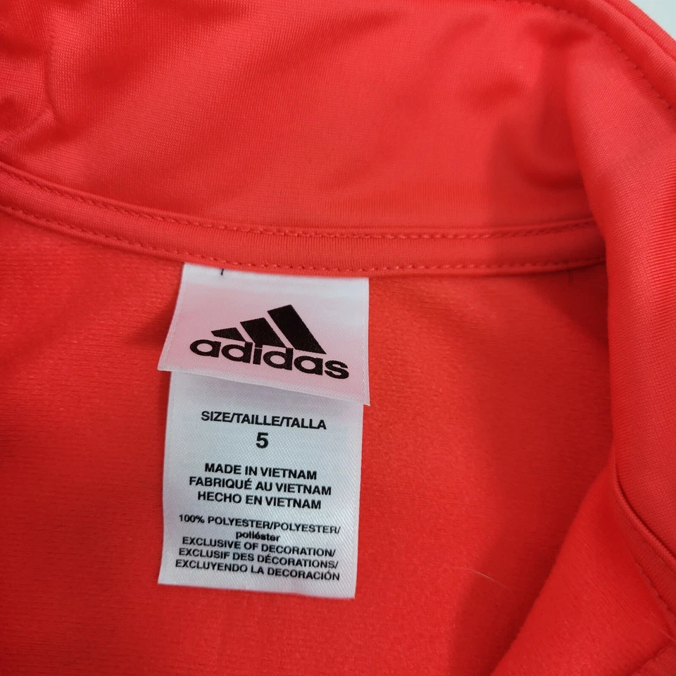 Adidas Toddler Size 5 Red, Navy & Gray Zip Hoodie 51622-0649 - Image 4 of 4