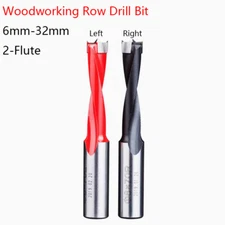 6-32mm Forstner Left/Right Sprial Woodworking Row Drill Bit Carbide CNC End Mill