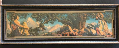 Vintage Maxfield Parrish Print Large Rubaiyat House Of Art 1917 Ebay