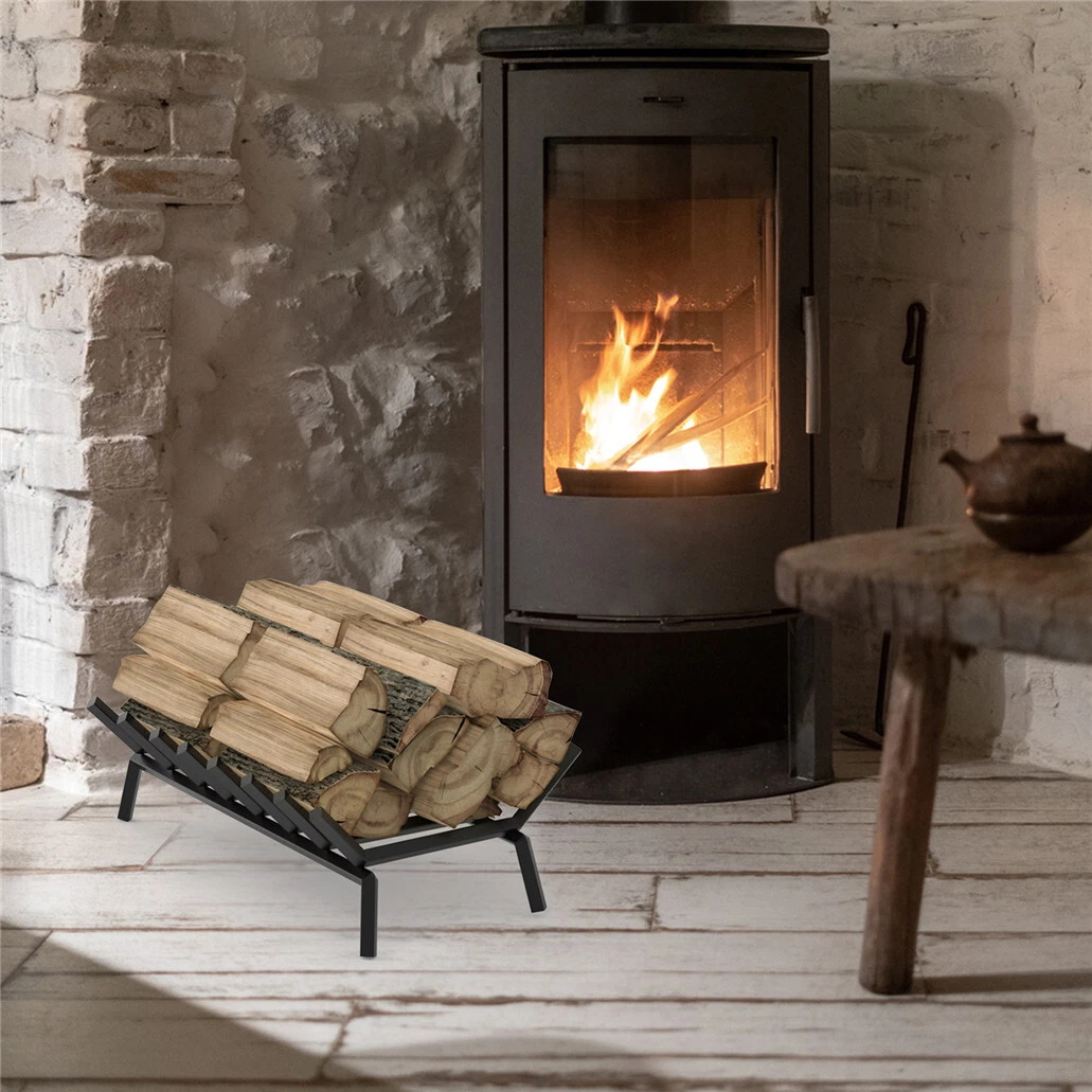 Fireplace Log Grate Heavy Duty Steel Firewood Burning Rack Holder Wood Log  Store | eBay