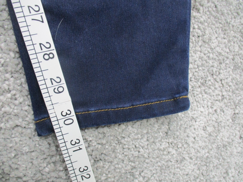 City Chic Denim Jeans 16 High Rise Stretch L30 Blue Harley Corset Skinny Leg New - Picture 17 of 22