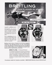 Vintage Breitling Luxury Watch Ad Print Advertising Reproduction 12x17