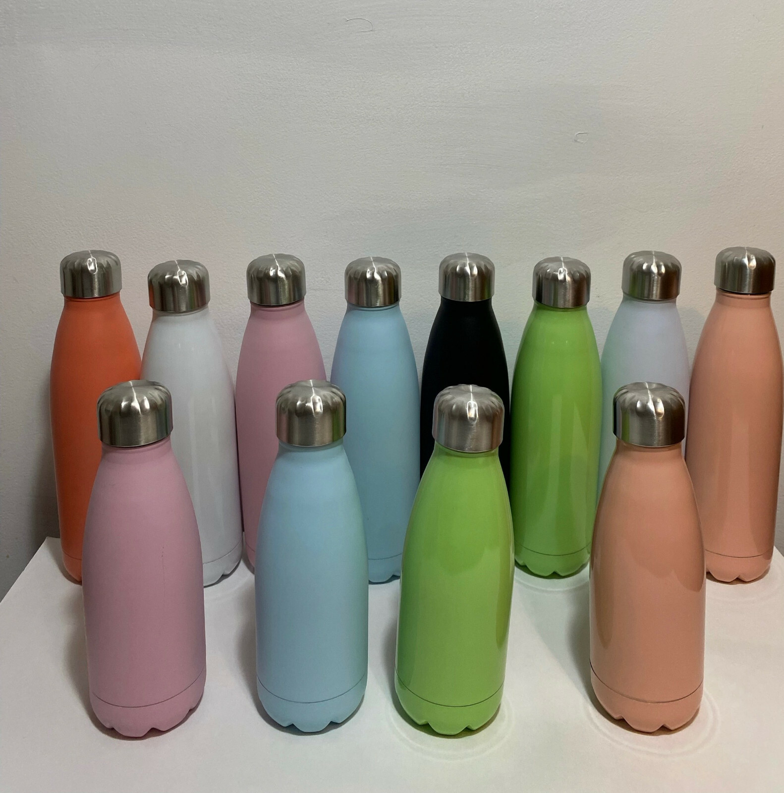 Water Bottle Stainless Steel 8 Colors (350 or 500ml)