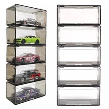 Storage Box For Hot Wheels 1/64 Car Display Cases Stackable Toy Car Collection