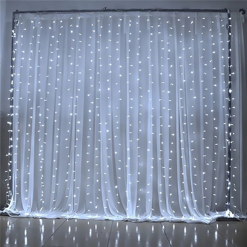 LED Curtain Light Fairy String Lights Garden Outdoor Christmas Wedding Party - Picture 21 of 25