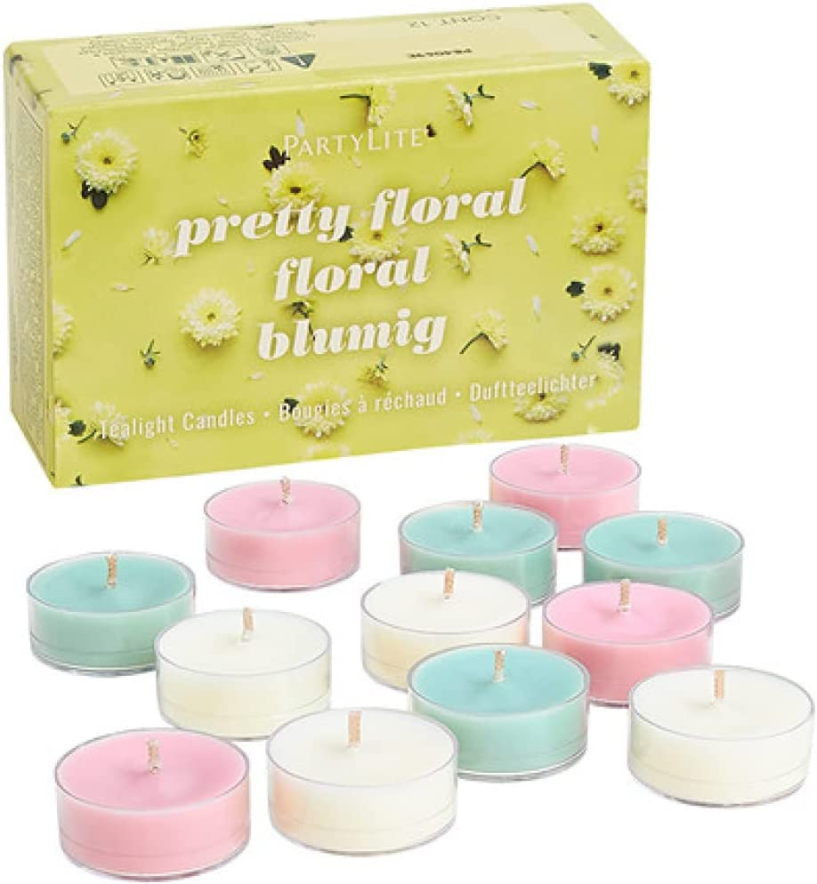 12Piece Tealight Sampler, Scented Tea Light Candles Gift Set (Pretty Floral) eBay
