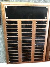 Employee of the Month/Perpetual Plaque 36 Plates FREE Engraving