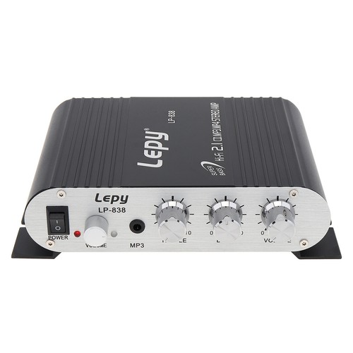 LEPY Hi-Fi Stereo Car Amplifier 12V Amplifier Booster Radio MP3 For Motorcycle - Picture 7 of 12