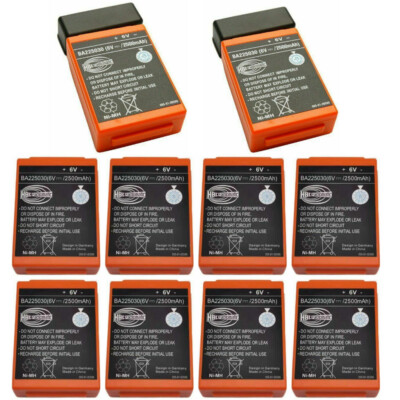 10X 2500mAh BA225030 6V Ni-Mh Akku For HBC Crane Remote Pump Truck Battery Power