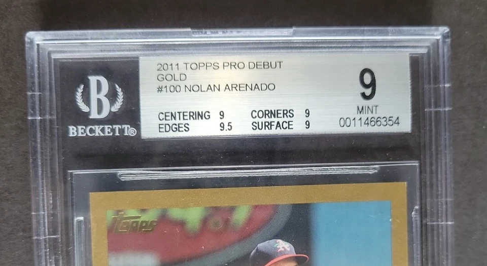 Nolan Arenado 2011 Topps Pro Debut Gold #12/50 Prospect Rookie BGS 9 Mint #100 - Image 3 of 4