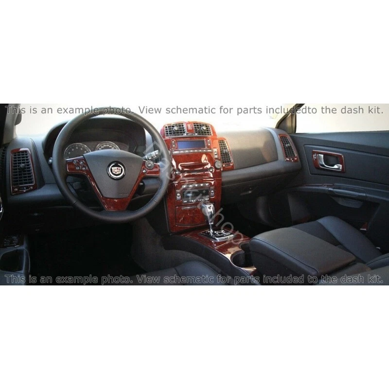 KIT DE MOLDURAS DE TABLERO DE MADERA DE ALUMINIO CARBONO ABS PARA BUICK PARK AVENUE 2000 - 2005 JUEGO NUEVO Foto 4 de 4