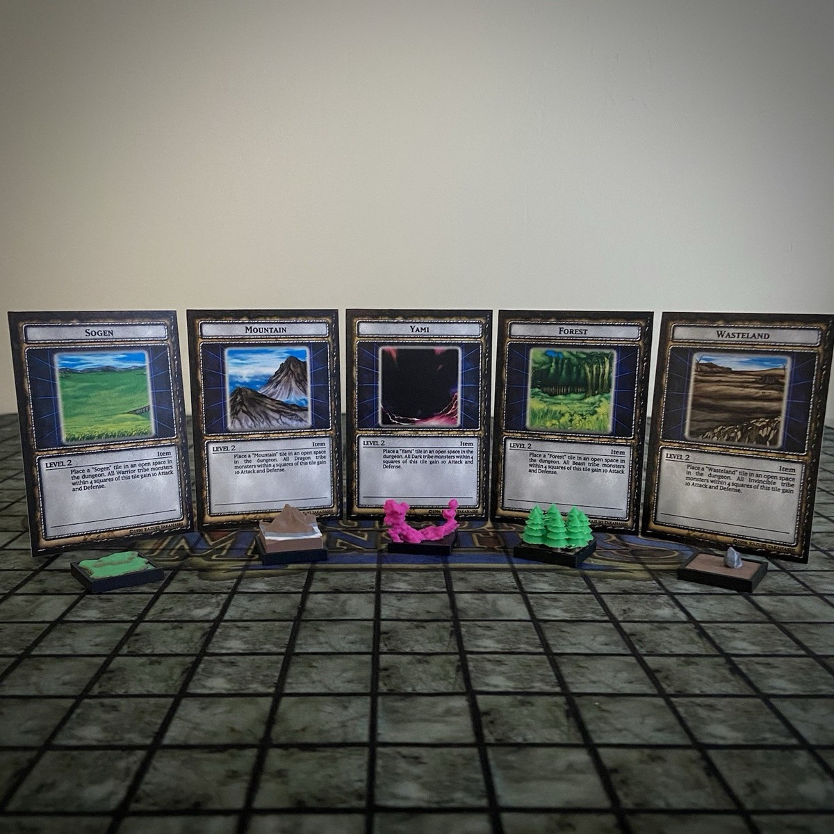 Yugioh Dungeon Dice Monsters Custom Field Spells Set Figures + Cards (5  Each) | eBay