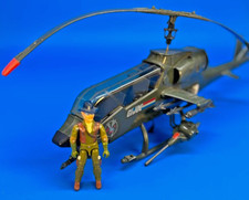GI Joe Dragonfly Assault Copter 1983 100% Complete Nose Gun Variant Rare Working
