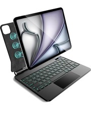 Keyboard Case For iPad Air 11  M3/M2 Pro 11  1st-4th Gen Backlit Trackpad Black