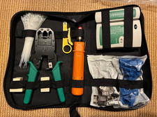 RJ45 Ethernet Network CAT5/5E/6 Cable Tester Crimper Stripper Cutter Tool Set