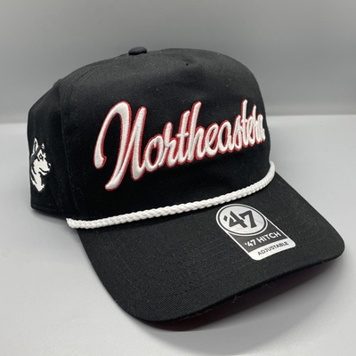 #ad Northeastern Huskies #x27;47 Hitch Snapback Hat NCAA Script Rope Cap NEW $34.99
