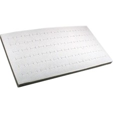 Foam 72 Slot Ring Display Pad Gray Felt Top Holds 72 Assorted Rings Organizer