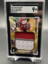 2024 Topps Inception Rookie Jumbo Relics Gold 12/25 Trey Benson #RJR-TB SGC 9