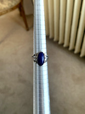 Vintage Navajo Sterling Silver Lapis Lazuli Ring Signed Size 6