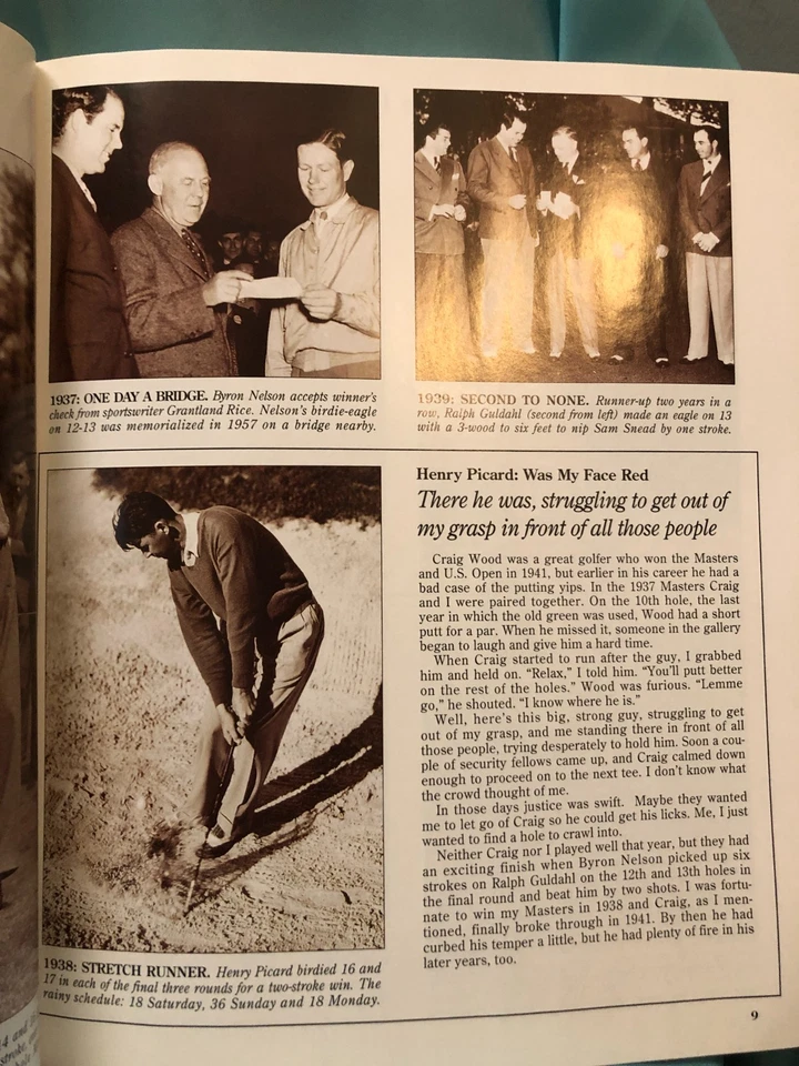 Varios. Artículos de golf Masters, diario de 93', DVD Masters de 97', foto de Tiger Woods. Foto 3 de 4