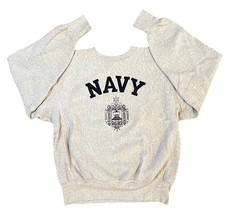 Vintage Reverse Weave Style Navy Crewneck Sweatshirt Small Excellent Condition