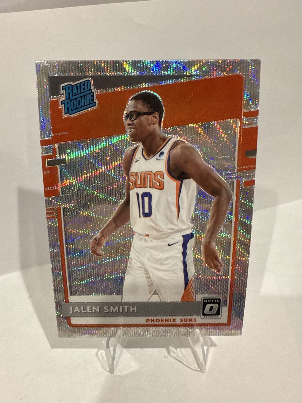 2020-21 Jalen Smith Panini Donruss Optic Silver Wave Prizm Rated Rookie #160