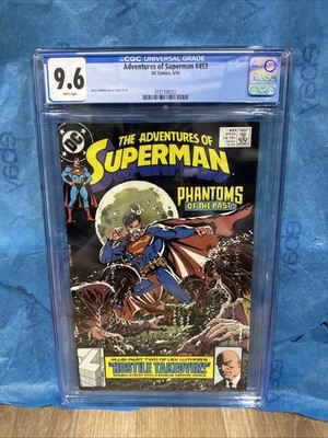 Adventures of Superman #453 Cgc 9.6 Wp Vol. 1 1989 DC Comics Graded Comic Book