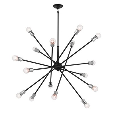 Black 16 Light Chandelier from the Armstrong Collection