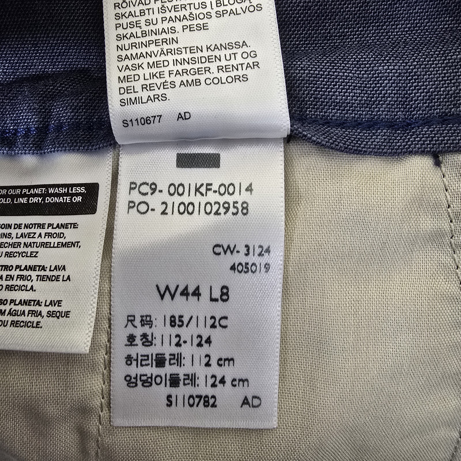 Levis Chino Shorts Mens Size 44 Steel Blue XX Chino Relaxed Fit 8" Inseam thumbnail 9