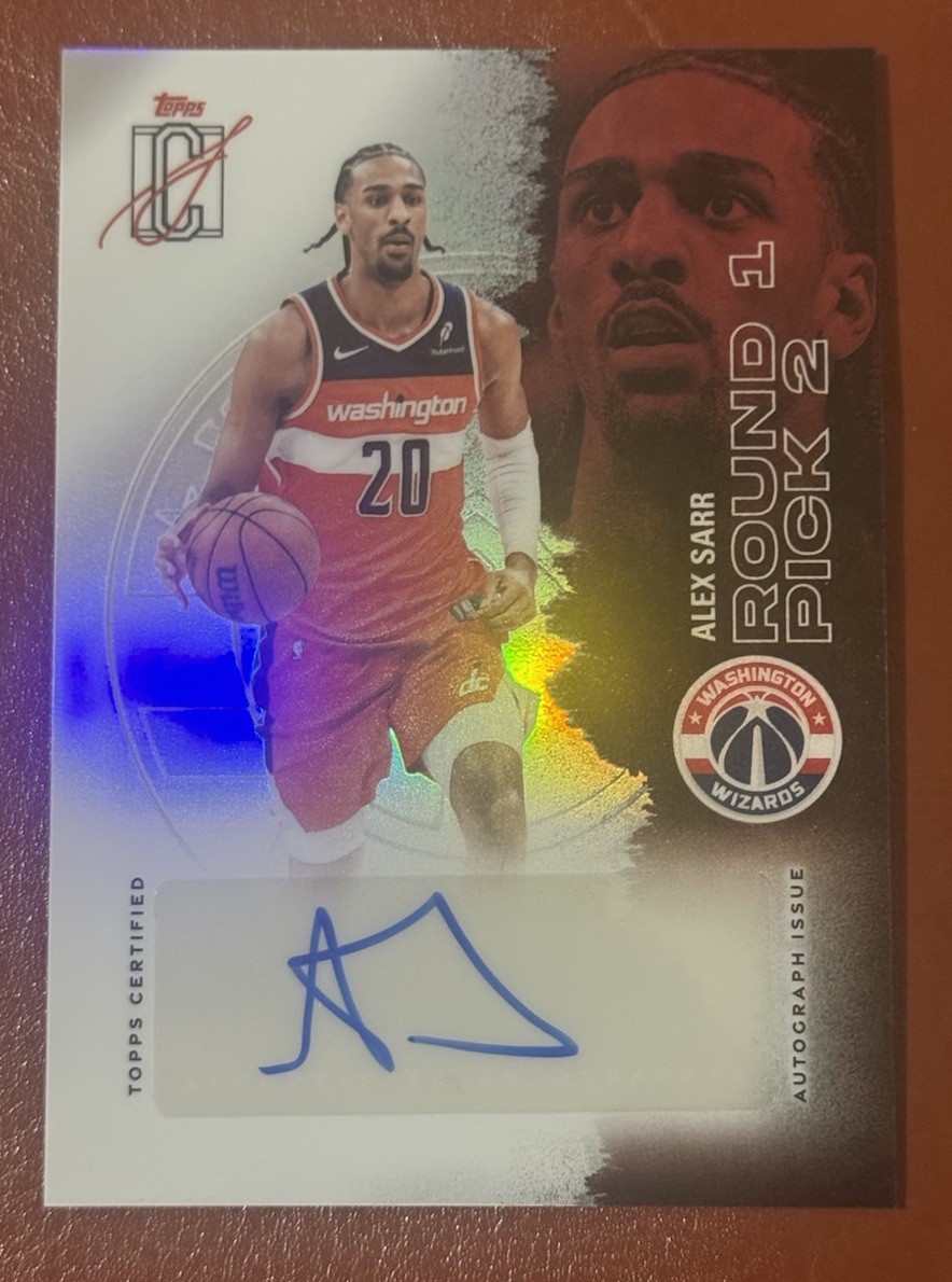Alexandre Sarr Auto Refractor Topps Signature Class VCC-AS 2025