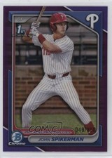 2024 Bowman Draft Chrome Purple Refractor 49/250 John Spikerman #BDC-49 1fg6