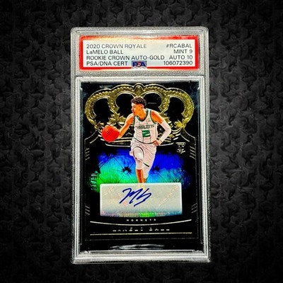 2020 Crown Royale LaMelo Ball Redemption Gold Auto /10 PSA 9 MINT AUTO 10 POP 2!