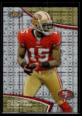Michael Crabtree 2011 Topps Finest X-Fractor Card /399 #91