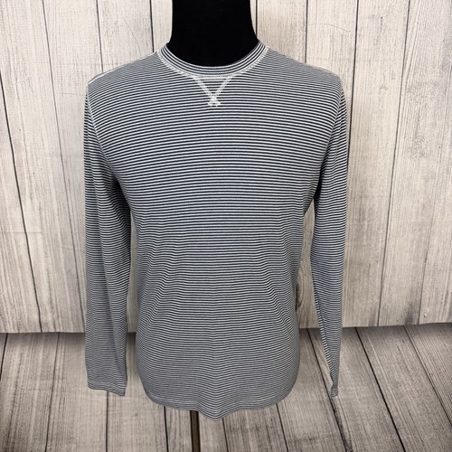 Maglione leggero pullover Bonobos uomo grande slim fit blu e bianco a righe - Foto 1 di 6