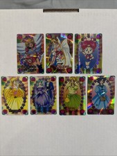 1996 SAILOR MOON Prism Sticker Cards Lot of 7 NM-M 