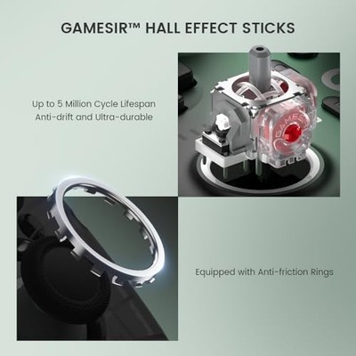 GREEN - GAMESIR SUPER NOVA WIRELESS GAMING CONTROLLER FOR PC/SWITCH/IOS/ANDROID,