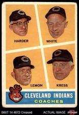 1960 Topps #460 Mel Harder Indians Coaches COACH 1 - POOR