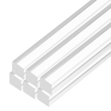 6pcs Acrylic Square Rods 1/2" x 16" Clear Acrylic Dowel Rods Sticks