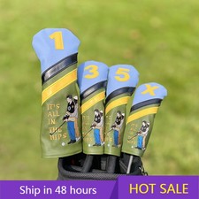 Funny Design Golf Club Headcover Driver Fairway Wood Hybrid Golf Club Cover 135X