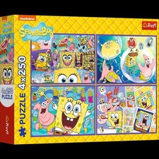 Puzzle Trefl 4x250 Teile Spongebob