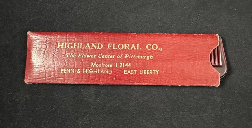 Vintage Highland Floral Company Hair Comb w/ Box Pittsburgh East Liberty USA - Picture 2 of 3