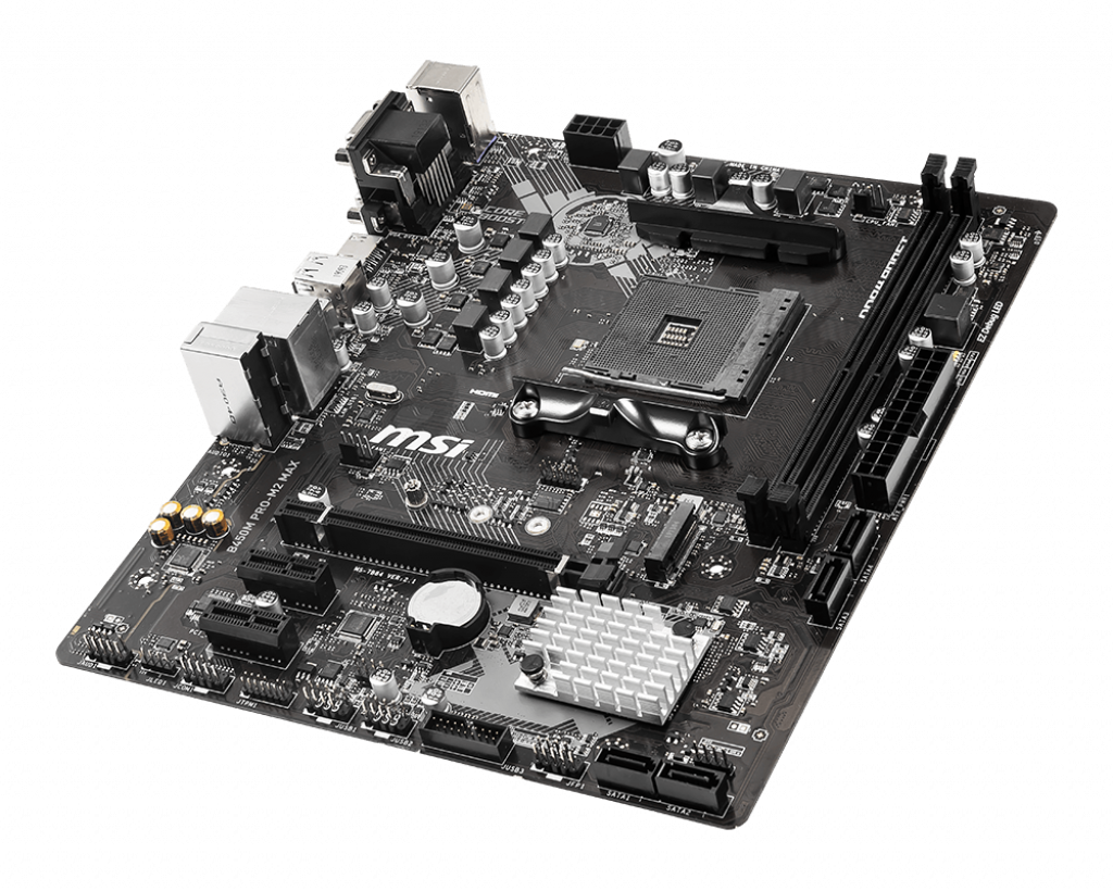 MSI B450M PRO-M2 MAX AMD Socket B450 AM4 MicroATX M.2 Desktop