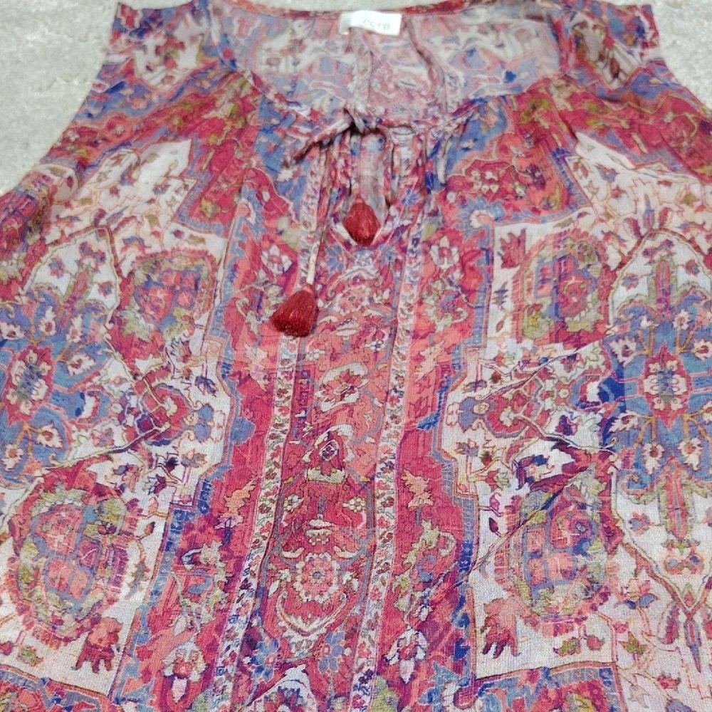 Ecru Multicolor Patterned Top - image 3