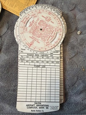 Vintage Dalton Aircraft Navigational Computer Mark VII Aviation Flight Tool 1934
