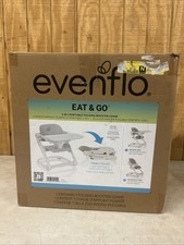 Evenflo Eat  Go 2-in-1 Portable Folding Booster Chair for Travel  Home Use