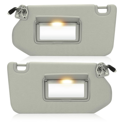 Ilonpa Gray Driver Left Passenger Right Side Sun Visor Replacement Compatible